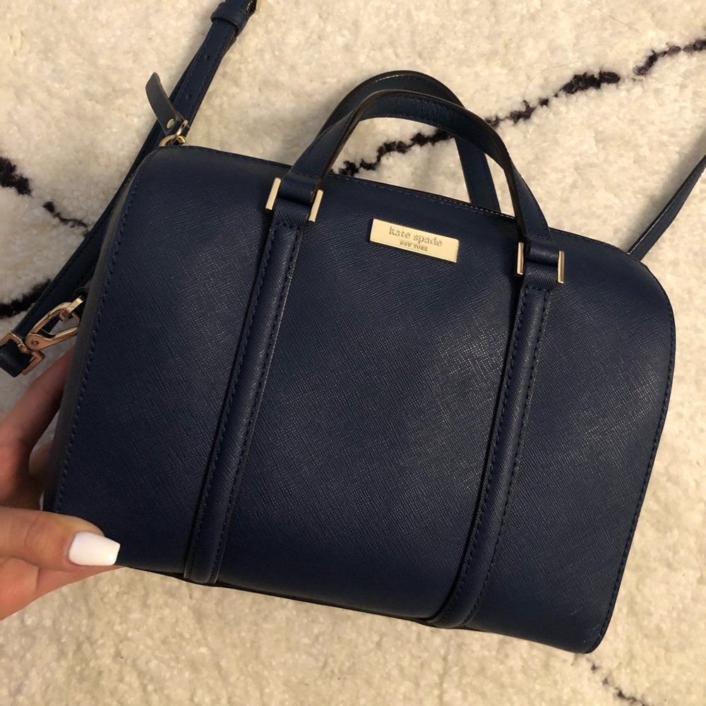 Kate Spade Speedy Handbag in Navy